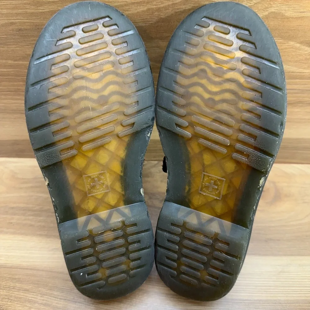 Dr Martens Maccy Mary Janes Girls Size 2 Black Patent Leather Flats‎